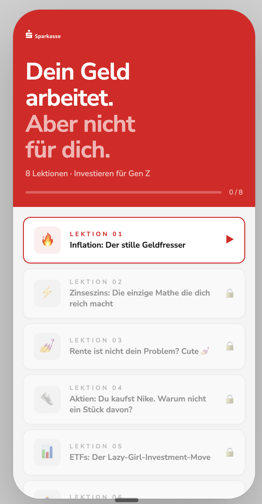 Kursstruktur